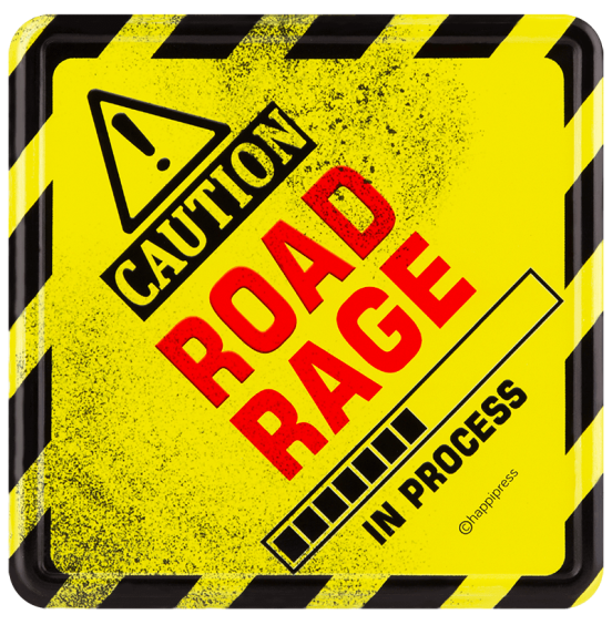 The Road Rage Car sign