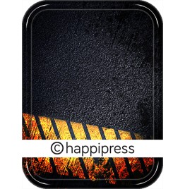 Road strip Texture Keychain